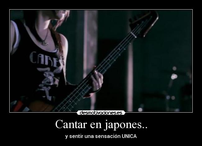 Cantar en japones.. -