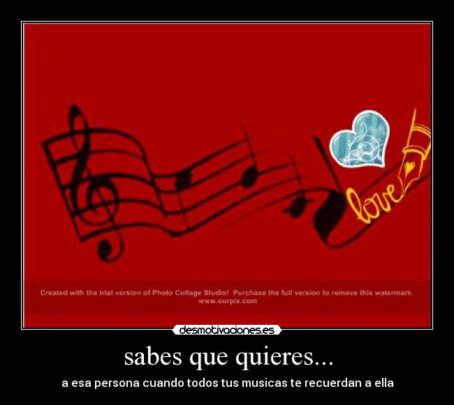 sabes que quieres... - 