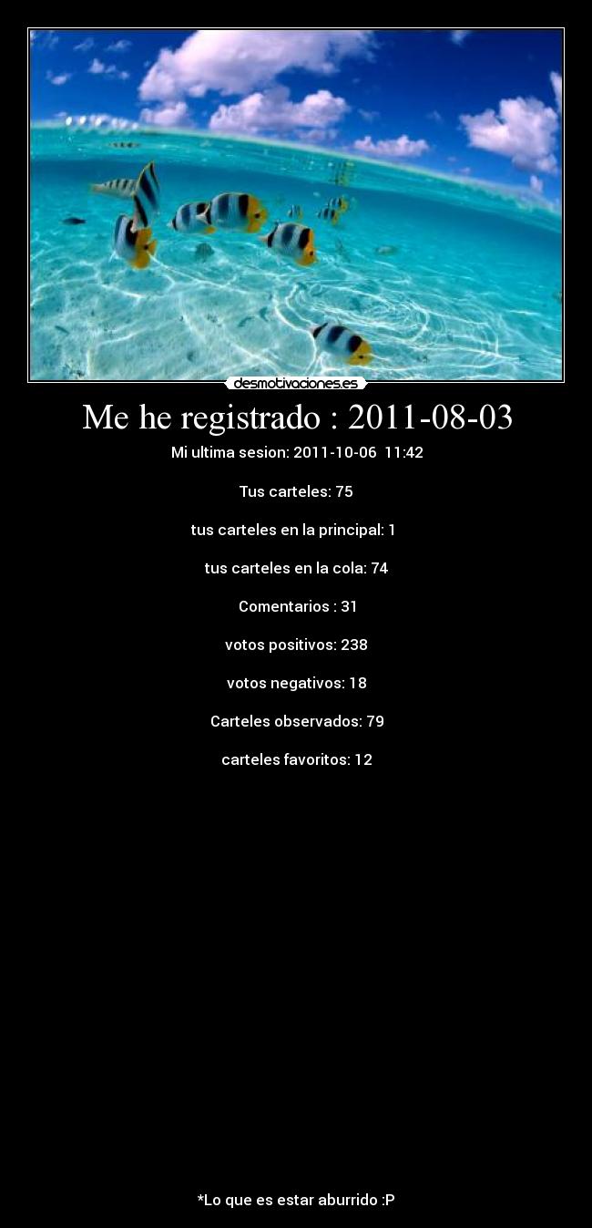 Me he registrado : 2011-08-03 -