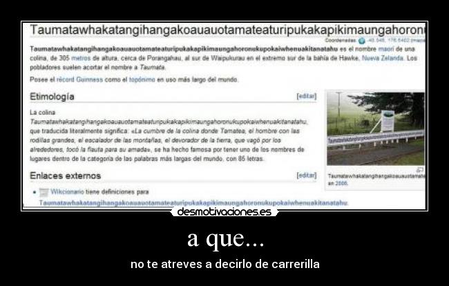 a que... - no te atreves a decirlo de carrerilla