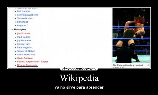 Wikipedia - ya no sirve para aprender