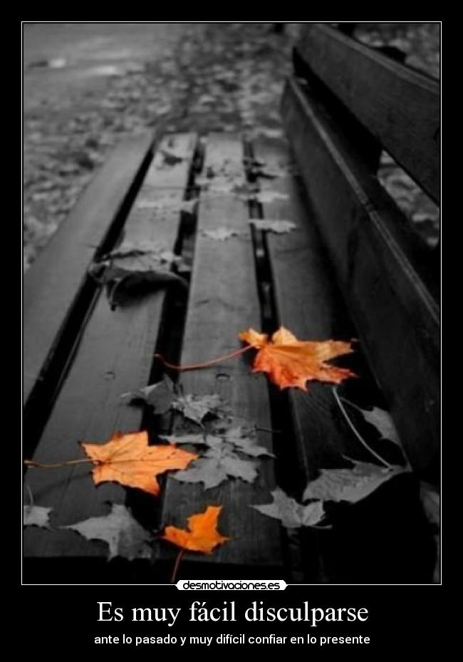 Es muy fácil disculparse -