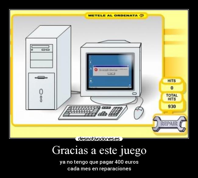 carteles gracias este juego desmotivaciones