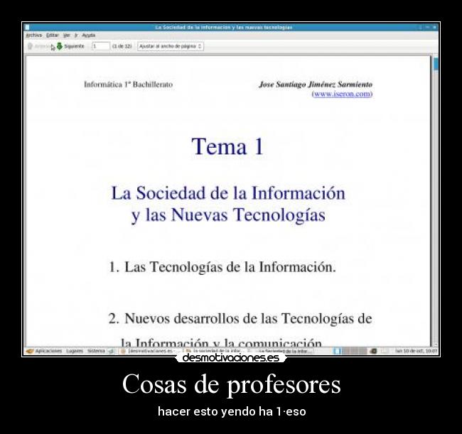 Cosas de profesores - 