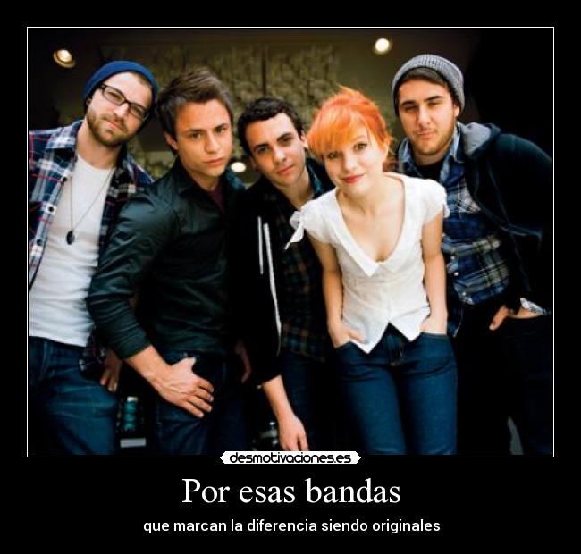 carteles paramore banda musica desmotivaciones