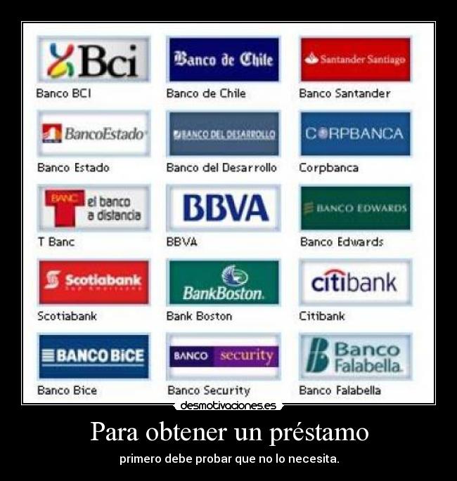 Para obtener un préstamo - 