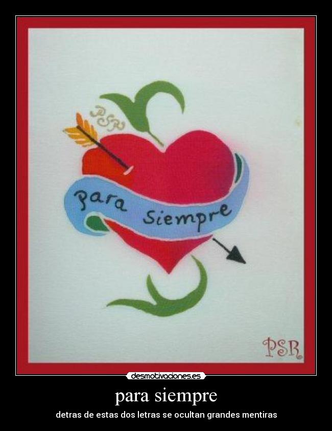 para siempre -