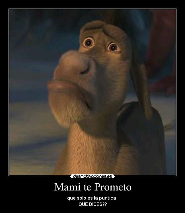 Mami te Prometo - que solo es la puntica♠♠♠
QUE DICES??