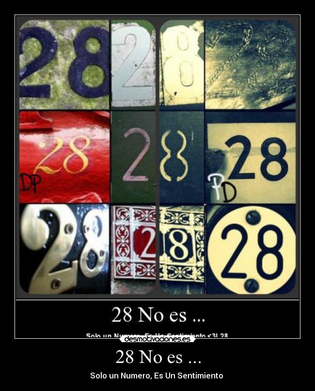 28 No es ... -