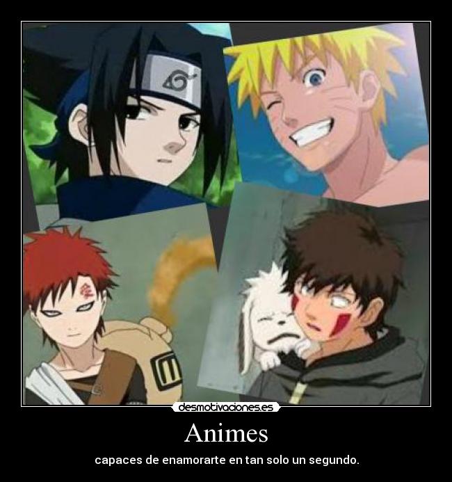 Animes - capaces de enamorarte en tan solo un segundo.