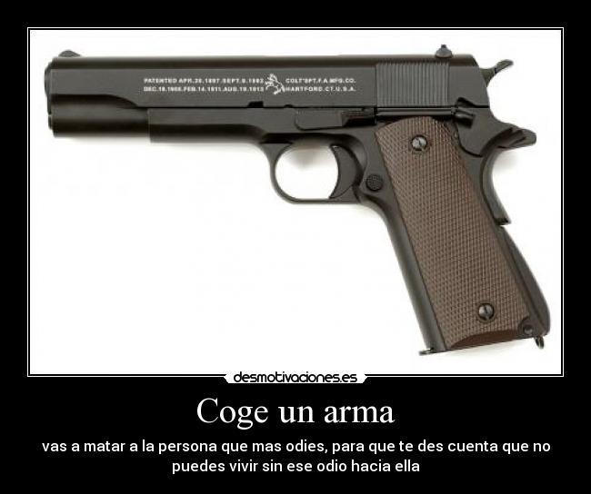 carteles arma desmotivaciones