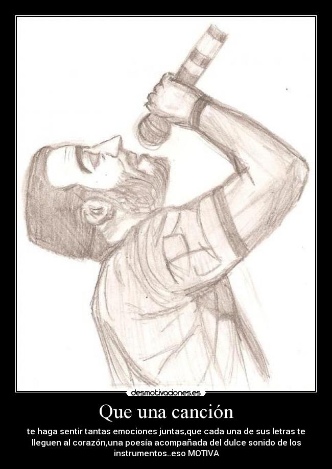 carteles que una cancion desmotivaciones