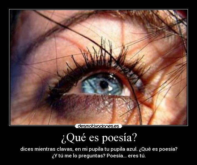 ¿Qué es poesía? -