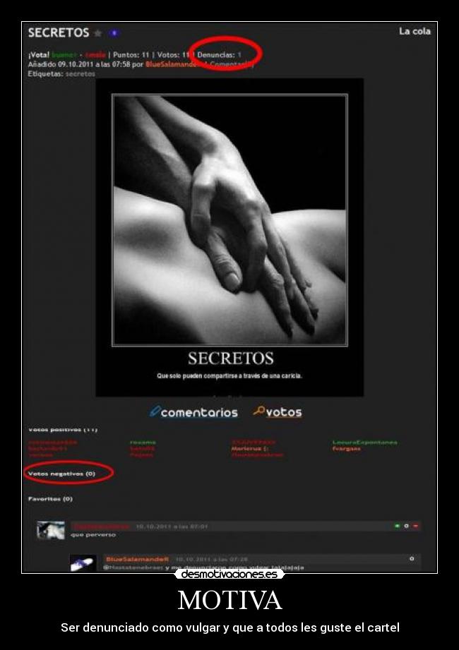 carteles denuncia desmotivaciones