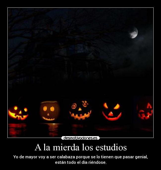 A la mierda los estudios -