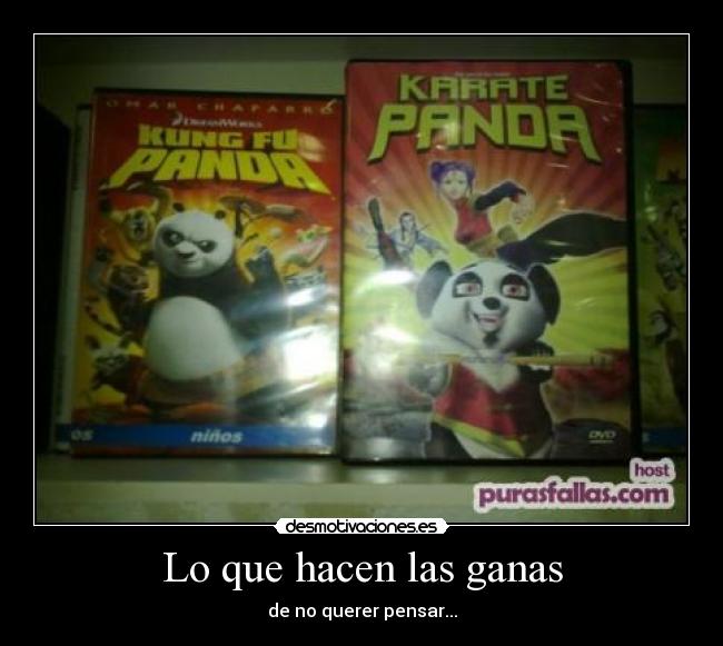 Lo que hacen las ganas - 