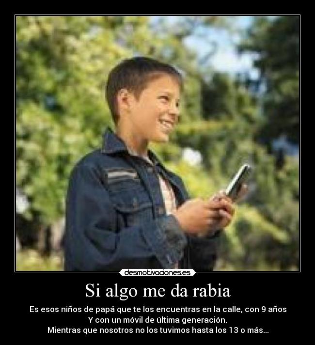 carteles ninos telefonos moviles que cono miras desmotivaciones