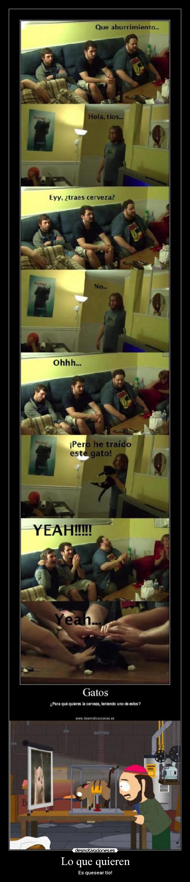 Lo que quieren - Es quesear tío!