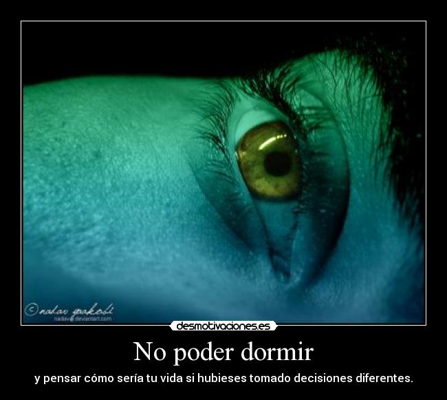 No poder dormir - 