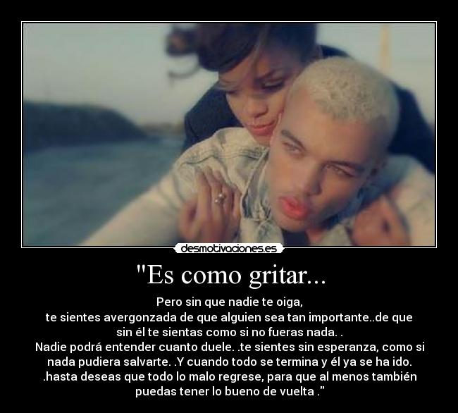Es como gritar... - 