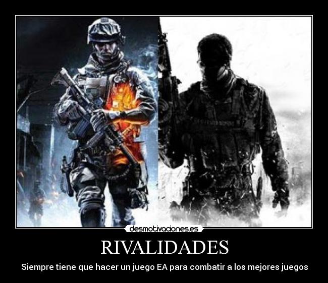 RIVALIDADES - Siempre tiene que hacer un juego EA para combatir a los mejores juegos