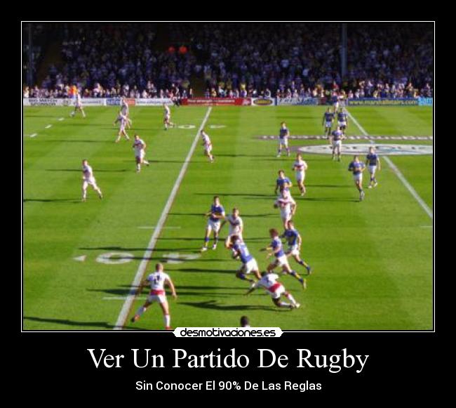 Ver Un Partido De Rugby -