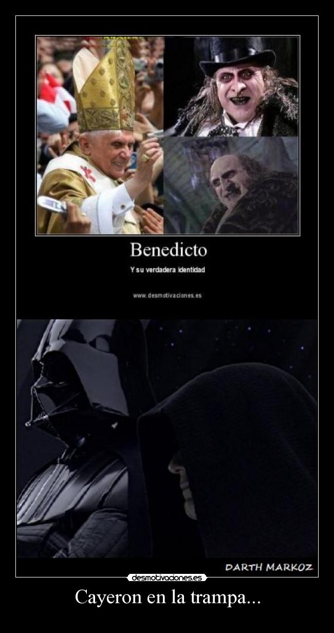 carteles star wars benedicto sidious desmotivaciones