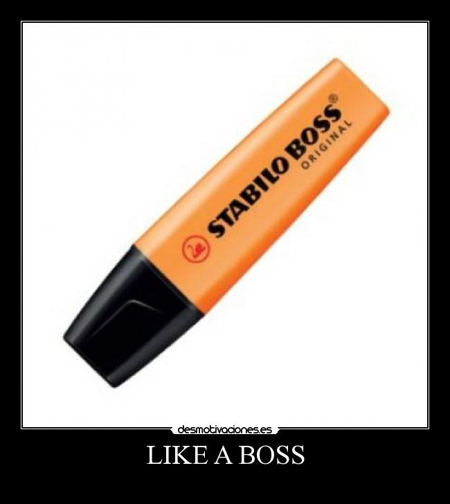 carteles like stabilo boss desmotivaciones