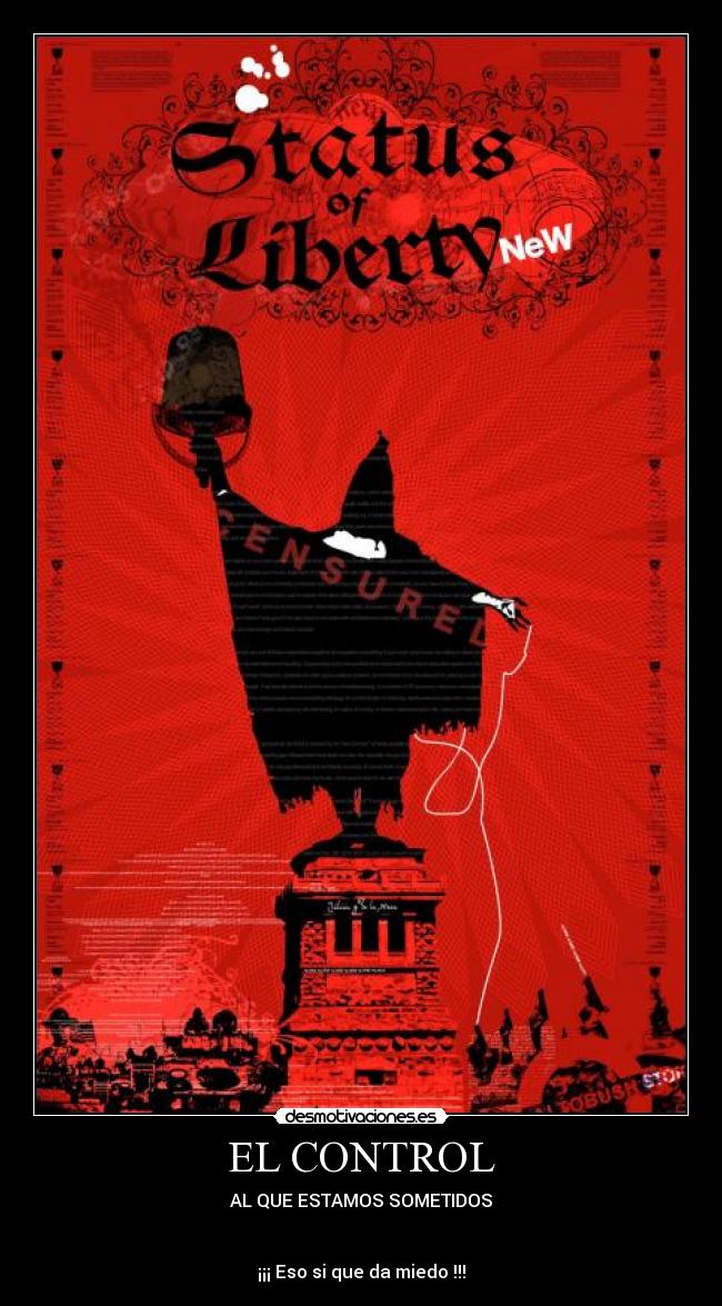 carteles kaf clanlibertario miedo control total para joderte verdad desmotivaciones