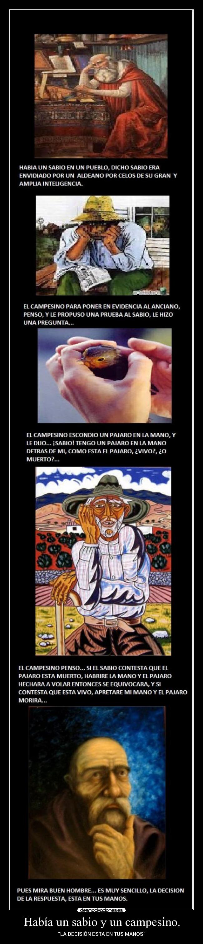 Había un sabio y un campesino. - 