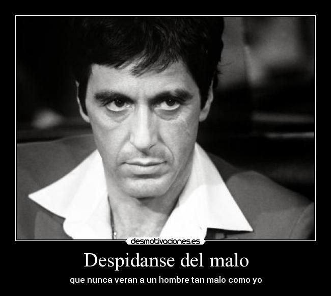 Despidanse del malo - que nunca veran a un hombre tan malo como yo