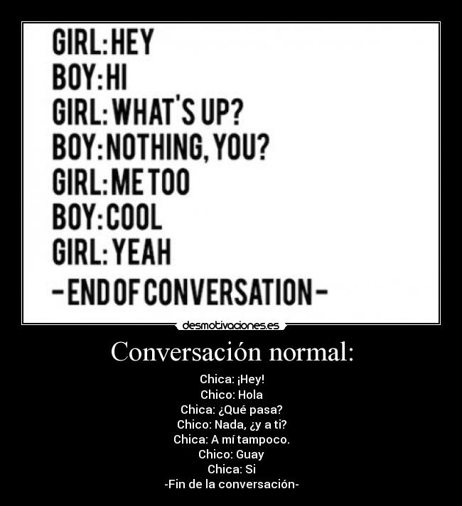 Conversación normal: - 