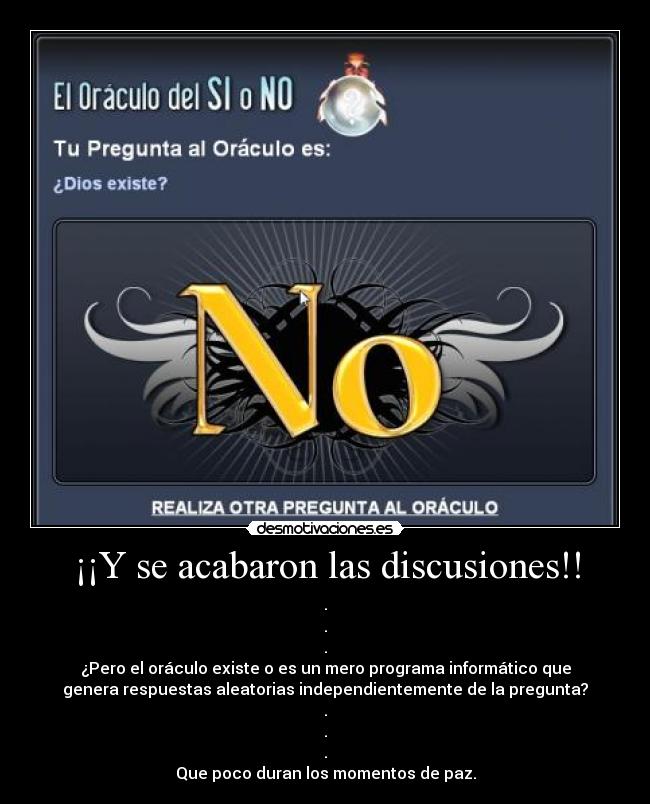 ¡¡Y se acabaron las discusiones!! - 