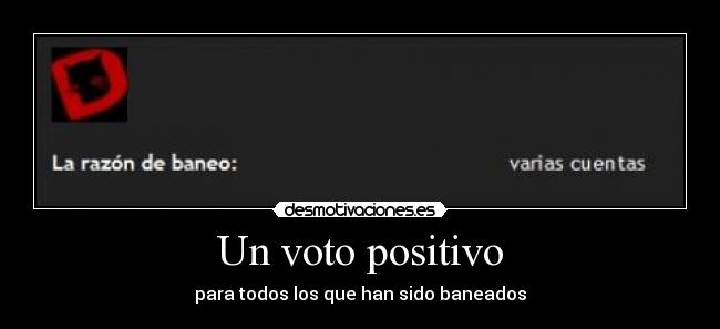 Un voto positivo -
