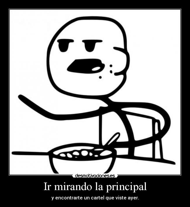 Ir mirando la principal -
