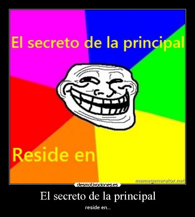 El secreto de la principal -