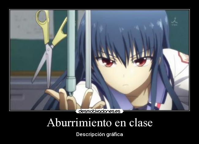Aburrimiento en clase -