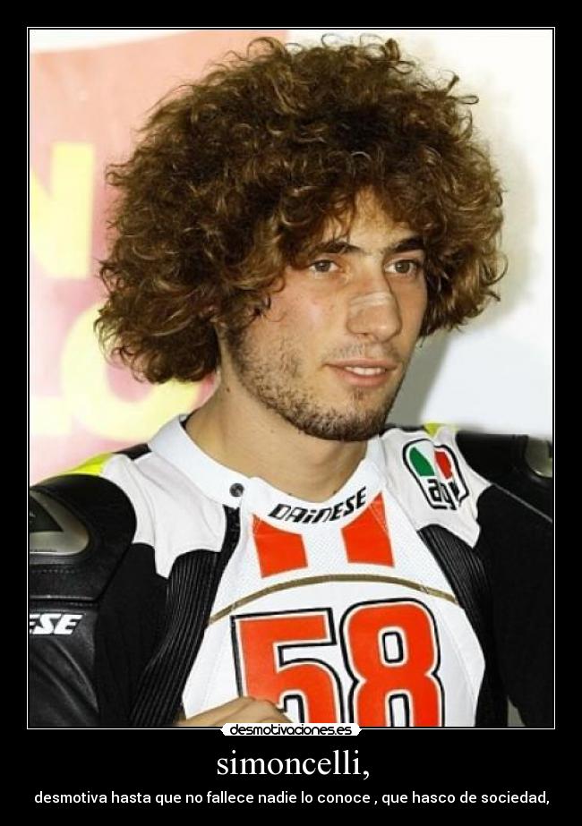 simoncelli, - desmotiva hasta que no fallece nadie lo conoce , que hasco de sociedad,