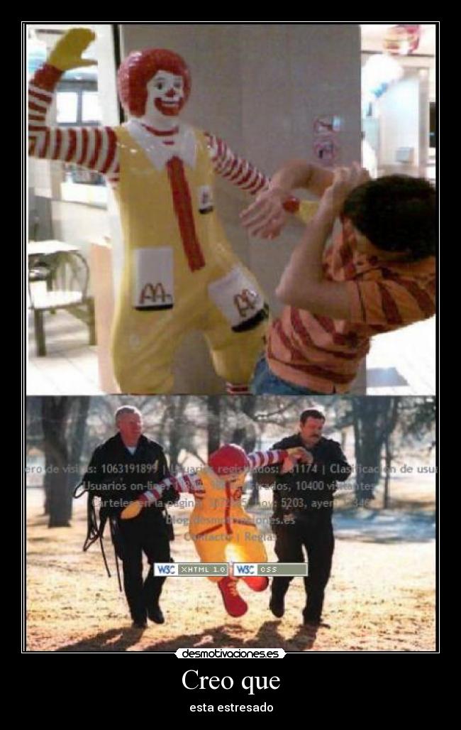 Creo que - esta estresado