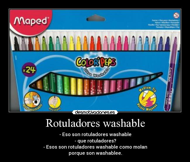 Rotuladores washable - 