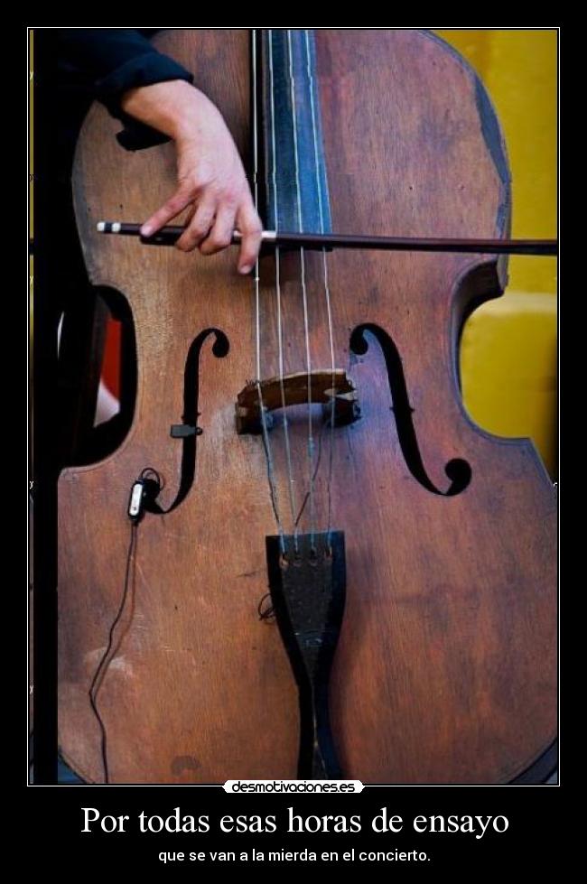 Por todas esas horas de ensayo - 