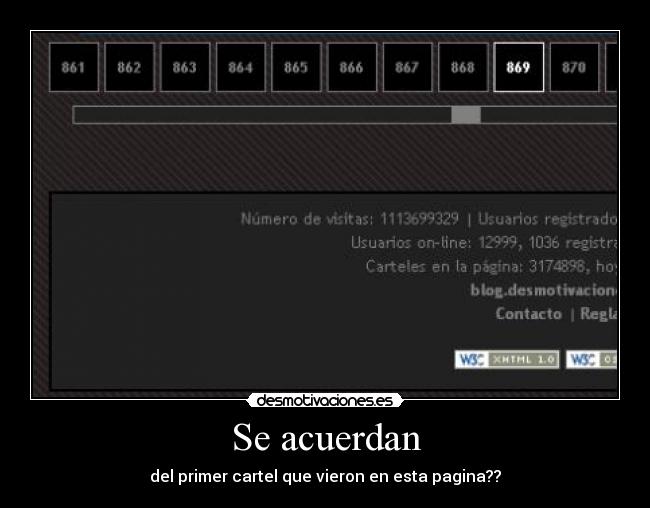 Se acuerdan - del primer cartel que vieron en esta pagina??