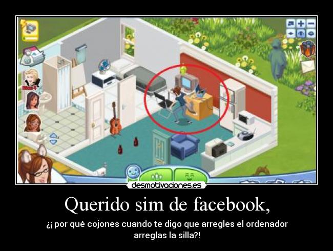 Querido sim de facebook, -