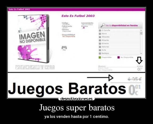 Juegos super baratos - ya los venden hasta por 1 centimo.