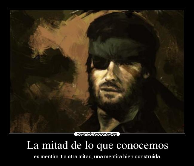 La mitad de lo que conocemos -