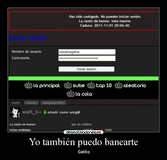 Yo también puedo banearte - 