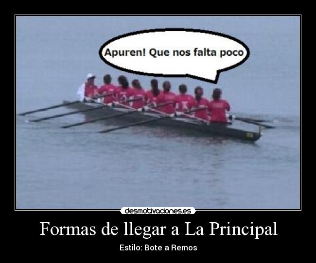 Formas de llegar a La Principal - 