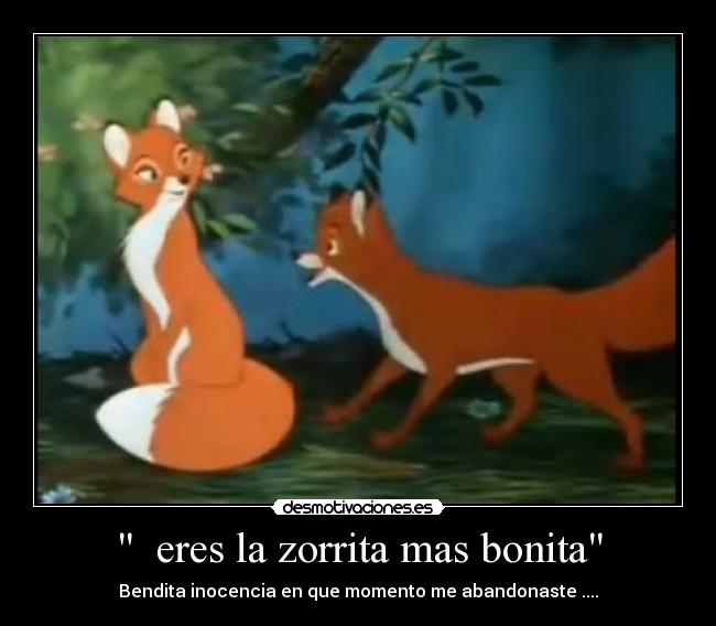   eres la zorrita mas bonita - 