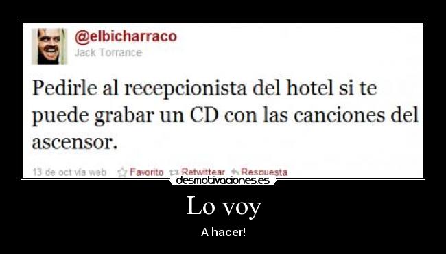 Lo voy - 