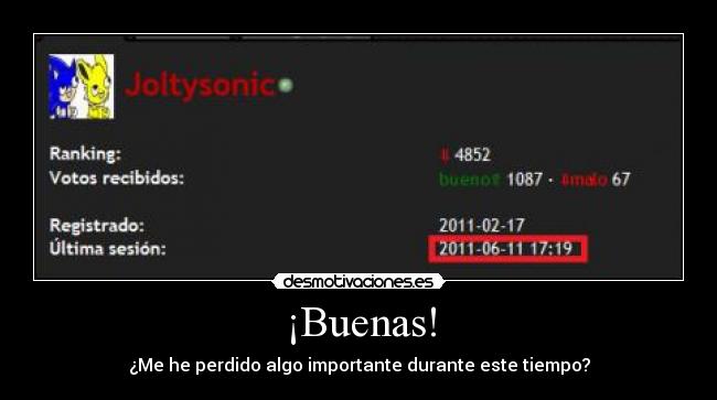 carteles joltysonic ausencia junio seis once desmotivaciones